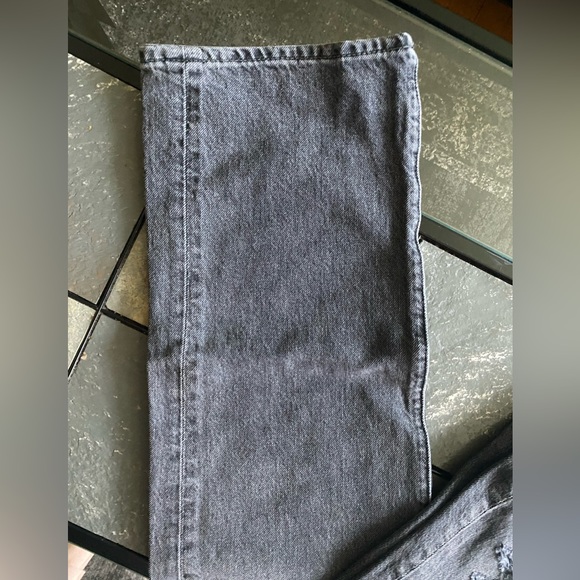 Abercrombie & Fitch Slim Distressed Jeans Denim 32x34 Grey Black Langdon Slim - Picture 6 of 11